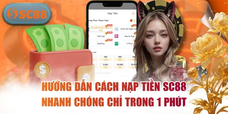 Hướng Dẫn Cách Nạp Tiền SC88 Nhanh Chóng Chỉ Trong 1 Phút