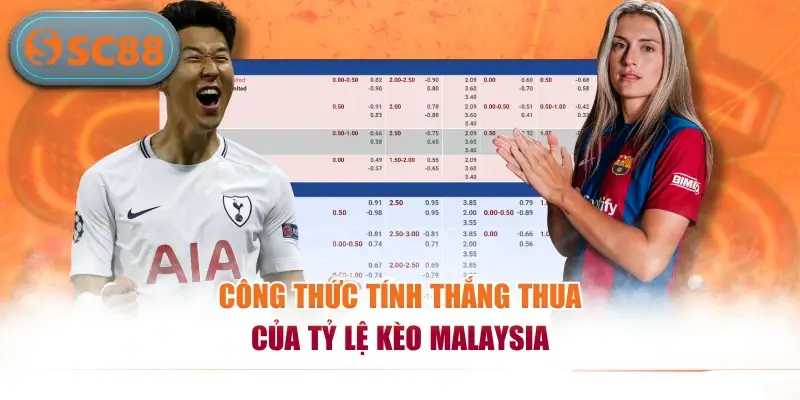 Công thức tính thắng thua của tỷ lệ kèo Malaysia